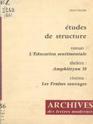 cover image of Études de structure